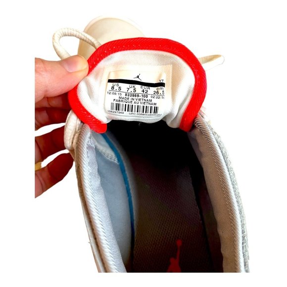 Nike Air Jordan Flow White-Wolf Grey-Infrared 23 Size 8.5 - Picture 11 of 13